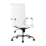TopChairs City офисное белое обивка экокожа, механизм качания Top Gun от ImperiumLoft