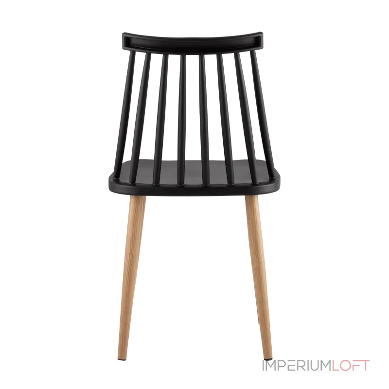 Морган черный, ножки металлические с принтом под дерево