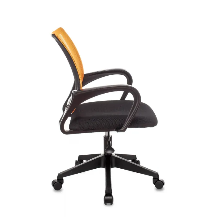 TopChairs ST-Basic офисное сетка/ткань оранжевый крестовина пластик механизм Пиастра от ImperiumLoft