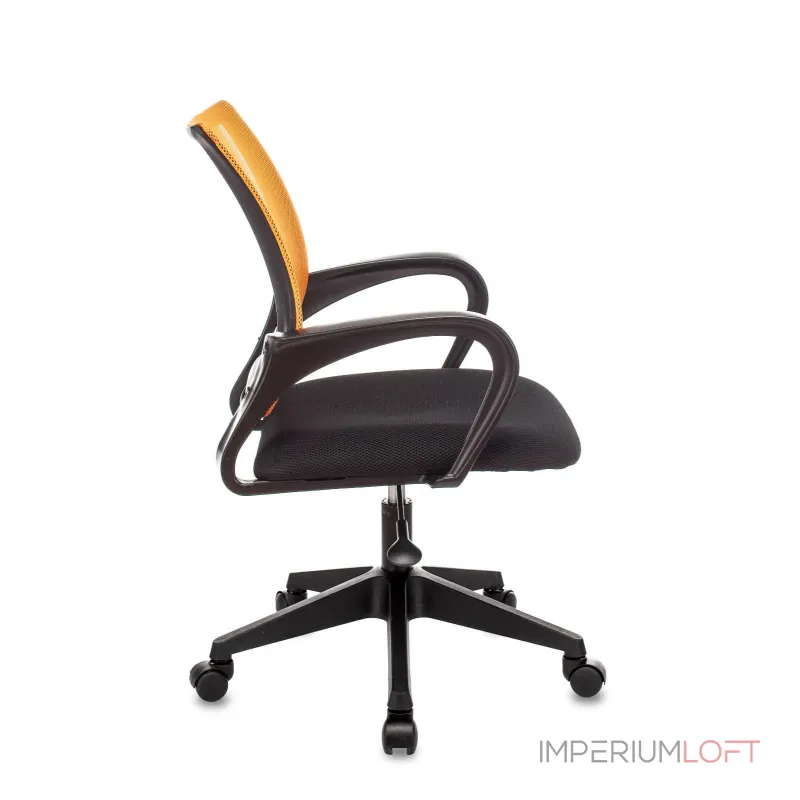TopChairs ST-Basic офисное сетка/ткань оранжевый крестовина пластик механизм Пиастра