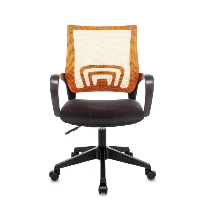 TopChairs ST-Basic офисное сетка/ткань оранжевый крестовина пластик механизм Пиастра от ImperiumLoft