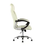 TopChairs Tower офисное бежевое в обивке из экокожи, механизм качания Top Gun от ImperiumLoft 