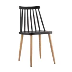 Морган черный, ножки металлические с принтом под дерево