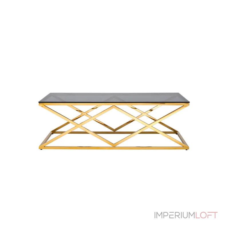 120*60 ИНСИГНИЯ золото стекло smoke, каркас нержавеющая сталь от ImperiumLoft