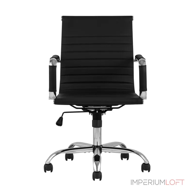 TopChairs City S офисное коричневое, обивка экокожа, механизм качания и регулировки по высоте