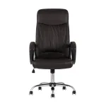 TopChairs Tower офисное коричневое в обивке из экокожи, механизм качания Top Gun от ImperiumLoft