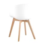 LIBRA Soft БЕЛОЕ белый пластик, съемная подушка, массив бука от ImperiumLoft LIBRA Soft БЕЛОЕ белый пластик, съемная подушка, массив бука от ImperiumLoft