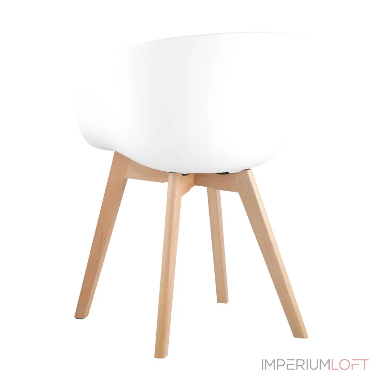 LIBRA Soft БЕЛОЕ белый пластик, съемная подушка, массив бука от ImperiumLoft LIBRA Soft БЕЛОЕ белый пластик, съемная подушка, массив бука от ImperiumLoft