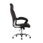 TopChairs Tower офисное коричневое в обивке из экокожи, механизм качания Top Gun от ImperiumLoft