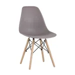 Style DSW темно-бежевый, литой полипропилен, стальной каркас, натуральный массив бука от ImperiumLoft