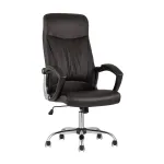 TopChairs Tower офисное коричневое в обивке из экокожи, механизм качания Top Gun от ImperiumLoft