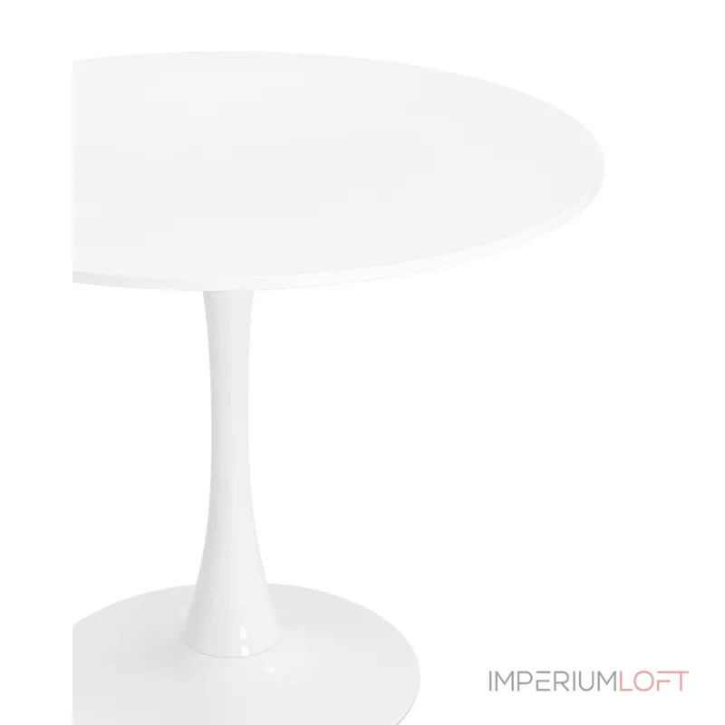 Tulip D90 белый столешница МДФ ножка металл от ImperiumLoft Tulip D90 белый столешница МДФ ножка металл от ImperiumLoft