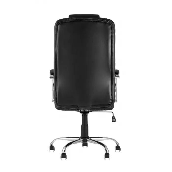 TopChairs President офисное черное в обивке из экокожи, механизм качания и регулировки Top Gun от ImperiumLoft