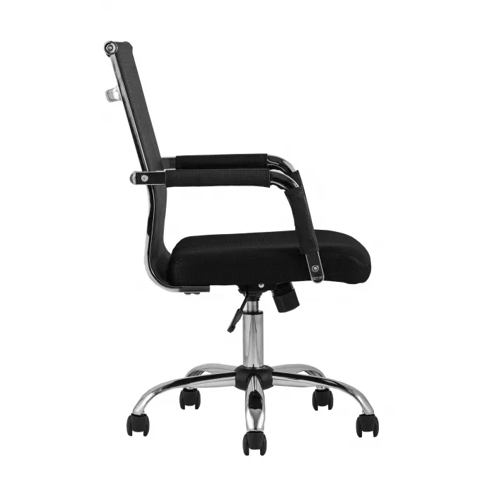 TopChairs Clerk офисное черное в обивке из экокожи, механизм качания Top Gun от ImperiumLoft