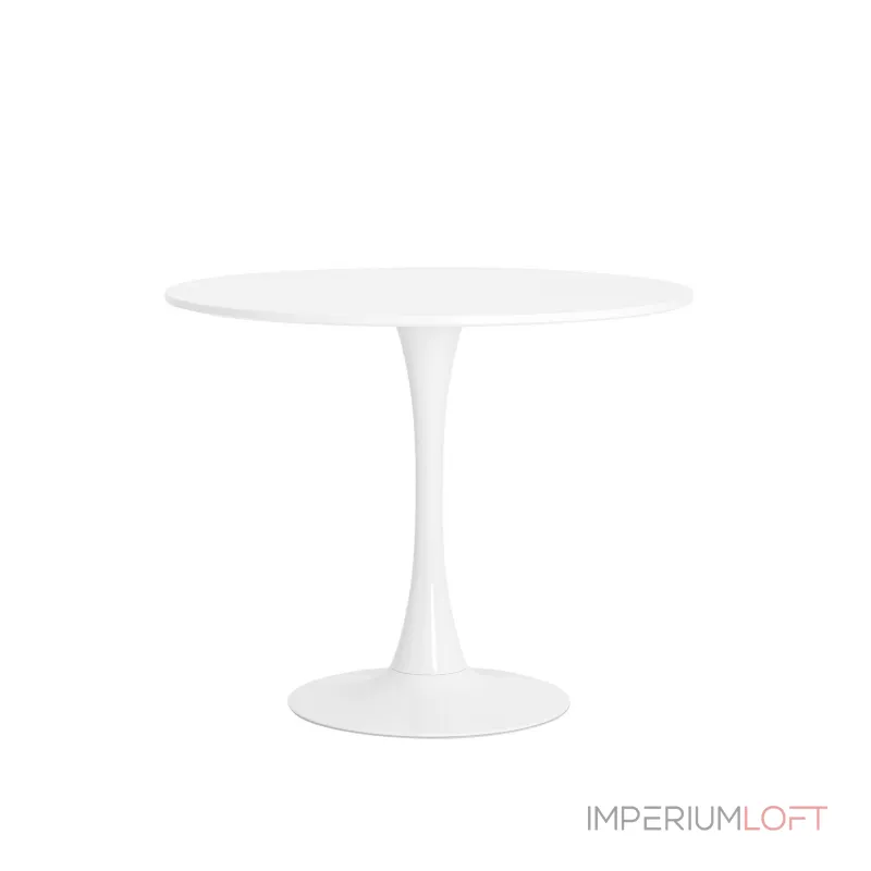 Tulip D90 белый столешница МДФ ножка металл от ImperiumLoft Tulip D90 белый столешница МДФ ножка металл от ImperiumLoft