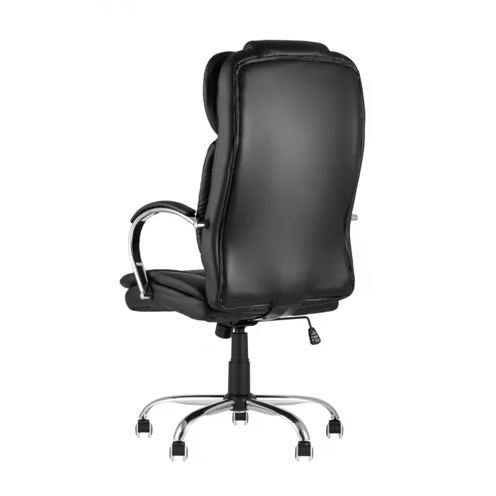 TopChairs President офисное черное в обивке из экокожи, механизм качания и регулировки Top Gun от ImperiumLoft