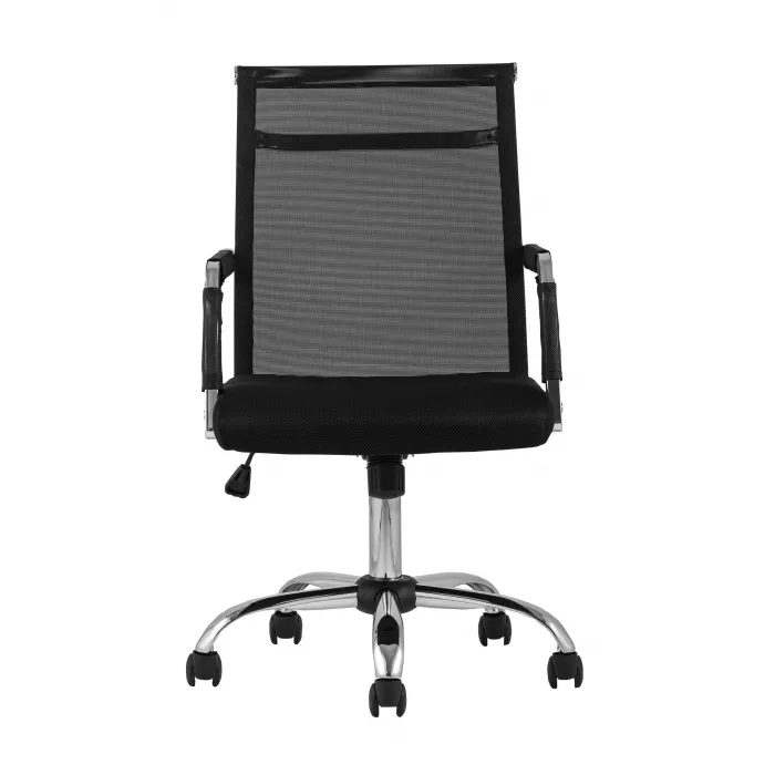 TopChairs Clerk офисное черное в обивке из экокожи, механизм качания Top Gun от ImperiumLoft