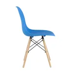 Style DSW циан, литой полипропилен, стальной каркас, натуральный массив бука от ImperiumLoft