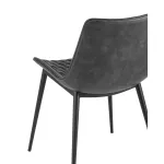 кухонный Texas мягкая обивка из экокожи, цвет серый, ножки черные от ImperiumLoft