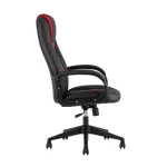 TopChairs ST-CYBER 8 RED ткань/экокожа черный/красный