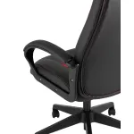 TopChairs ST-CYBER 8 RED ткань/экокожа черный/красный