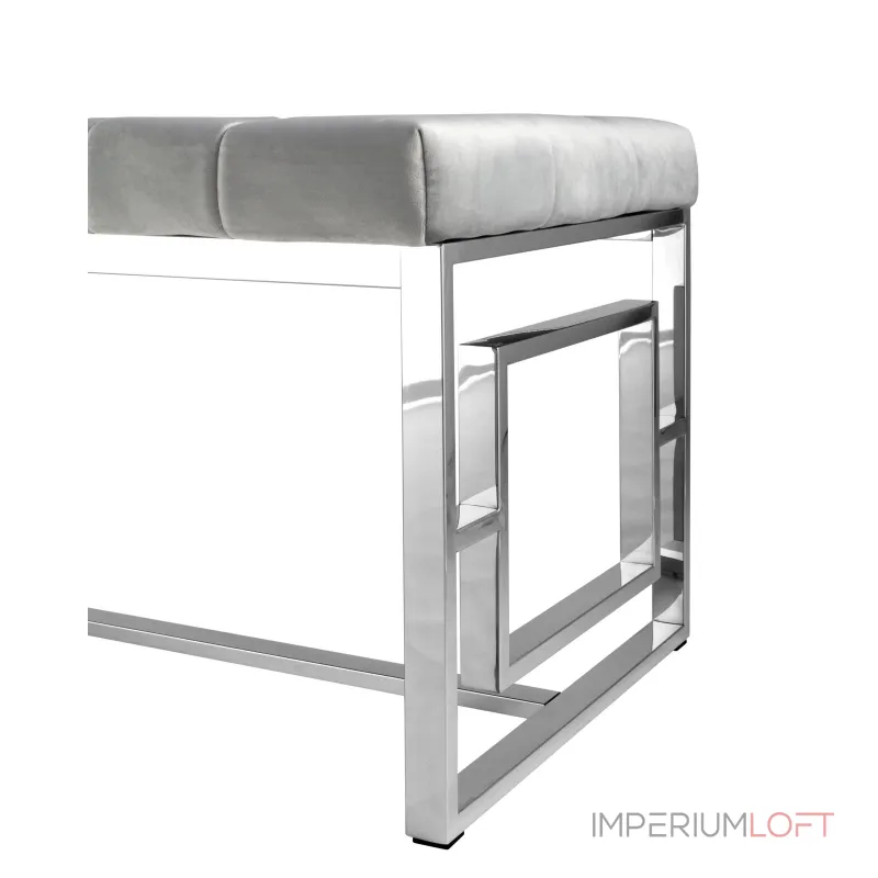 БРУКЛИН сталь серебро, нержавеющая сталь, обивка сиденья серый велюр от ImperiumLoft БРУКЛИН сталь серебро, нержавеющая сталь, обивка сиденья серый велюр от ImperiumLoft