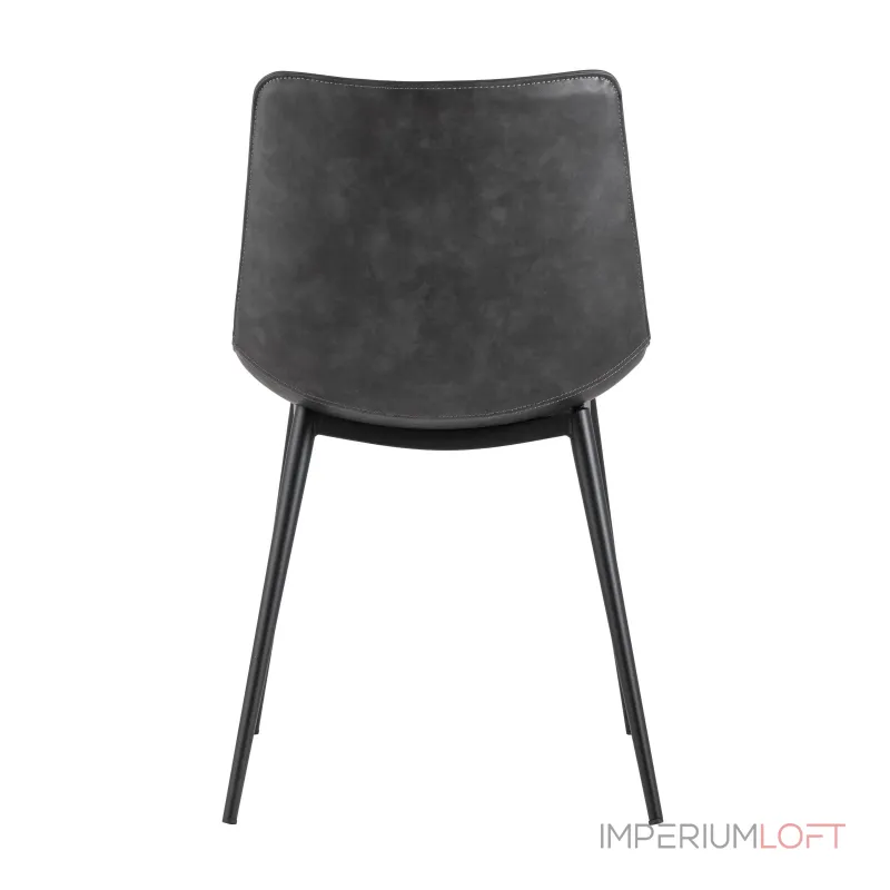 кухонный Texas мягкая обивка из экокожи, цвет серый, ножки черные от ImperiumLoft кухонный Texas мягкая обивка из экокожи, цвет серый, ножки черные от ImperiumLoft