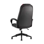 TopChairs ST-CYBER 8 RED ткань/экокожа черный/красный