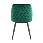 Ника вращающийся велюр изумрудный обеденный ножки металл черный от ImperiumLoft