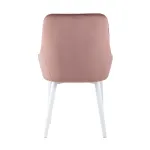 Диана велюр пыльно-розовый ножки белые из металла от ImperiumLoft