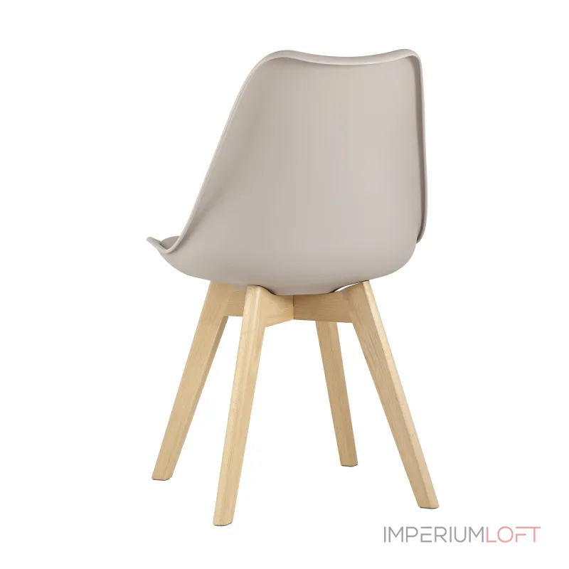 Frankfurt бежевый, сиденье из сочетания пластика и экокожи, ножки деревянные от ImperiumLoft Frankfurt бежевый, сиденье из сочетания пластика и экокожи, ножки деревянные от ImperiumLoft