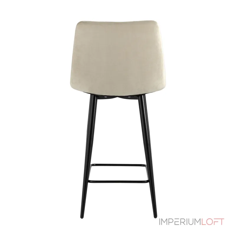 Джанго велюр бежевый ножки металл высота сиденья 60 см от ImperiumLoft Джанго велюр бежевый ножки металл высота сиденья 60 см от ImperiumLoft