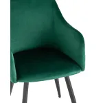 Ника вращающийся велюр изумрудный обеденный ножки металл черный от ImperiumLoft