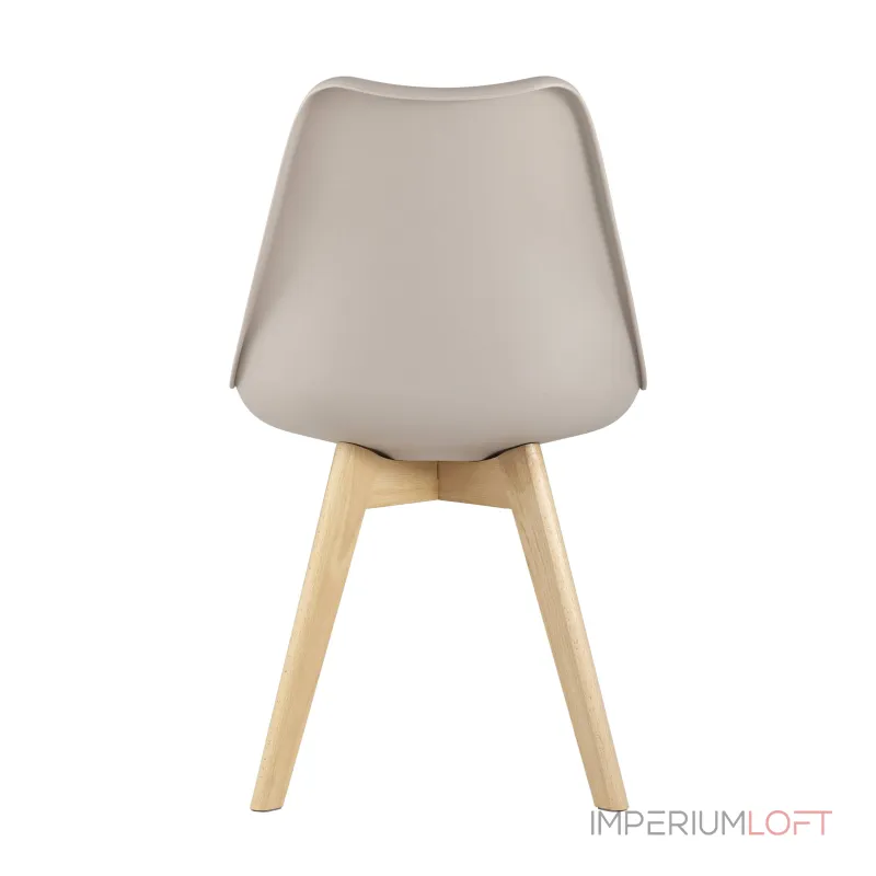 Frankfurt бежевый, сиденье из сочетания пластика и экокожи, ножки деревянные от ImperiumLoft Frankfurt бежевый, сиденье из сочетания пластика и экокожи, ножки деревянные от ImperiumLoft