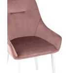 Диана велюр пыльно-розовый ножки белые из металла от ImperiumLoft