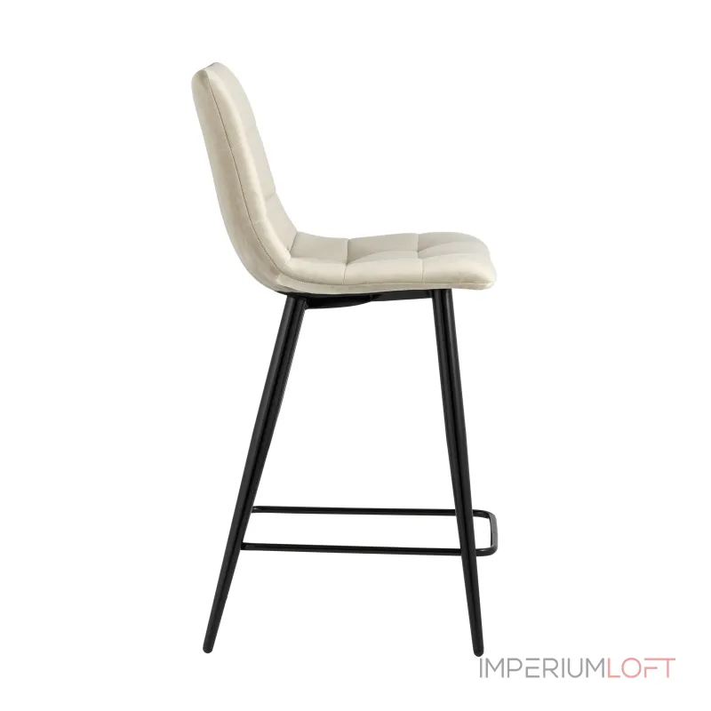 Джанго велюр бежевый ножки металл высота сиденья 60 см от ImperiumLoft Джанго велюр бежевый ножки металл высота сиденья 60 см от ImperiumLoft