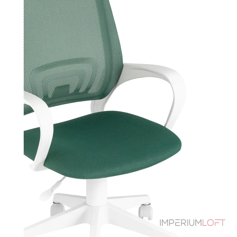 офисное TopChairs ST-BASIC-W зеленый TW-04 TW-12 крестовина пластик белый
