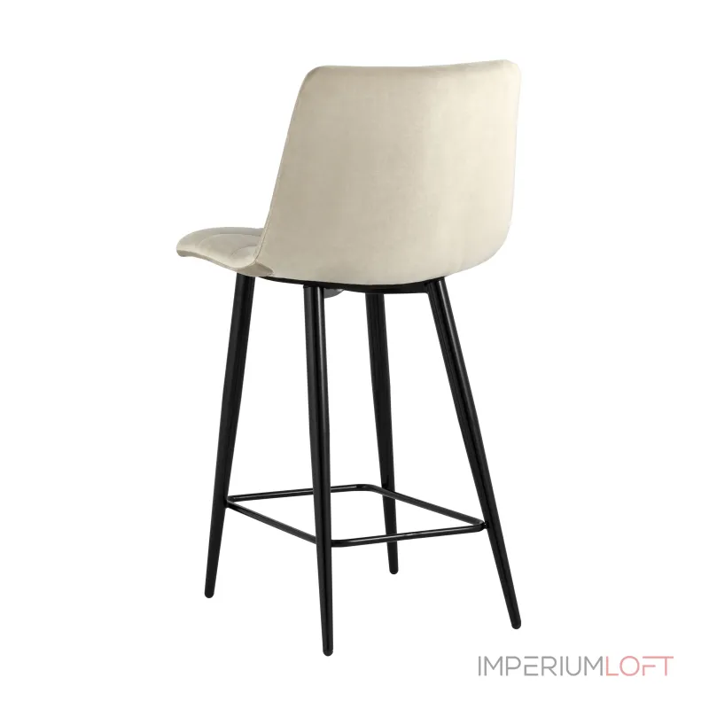 Джанго велюр бежевый ножки металл высота сиденья 60 см от ImperiumLoft Джанго велюр бежевый ножки металл высота сиденья 60 см от ImperiumLoft