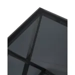 ИНСИГНИЯ 55*55 нержавеющая сталь темный хром стекло smoke от ImperiumLoft