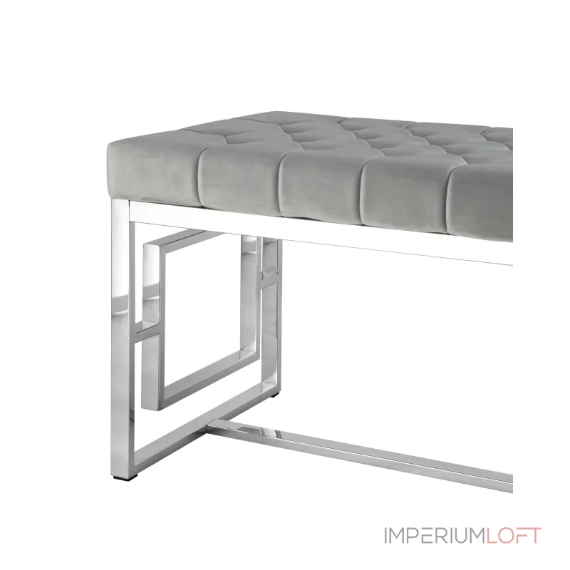 БРУКЛИН сталь серебро, нержавеющая сталь, обивка сиденья серый велюр от ImperiumLoft БРУКЛИН сталь серебро, нержавеющая сталь, обивка сиденья серый велюр от ImperiumLoft