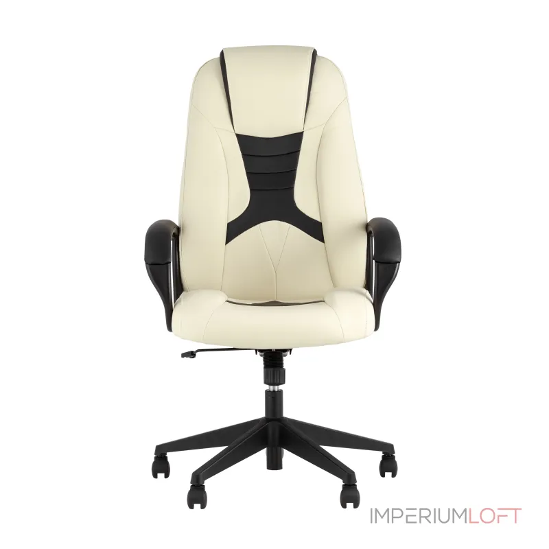 TopChairs ST-CYBER 8 белый/черный эко.кожа крестовина пластик