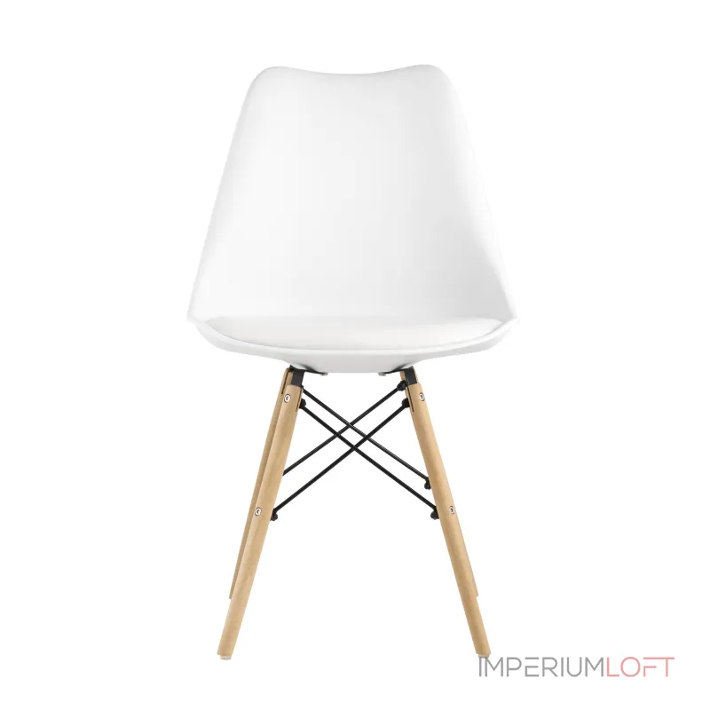 Eames Soft белый обеденный сиденье экокожа ножки из массива бука от ImperiumLoft Eames Soft белый обеденный сиденье экокожа ножки из массива бука от ImperiumLoft