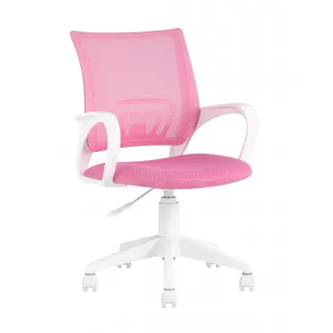 офисное TopChairs ST-BASIC-W розовый крестовина пластик белый