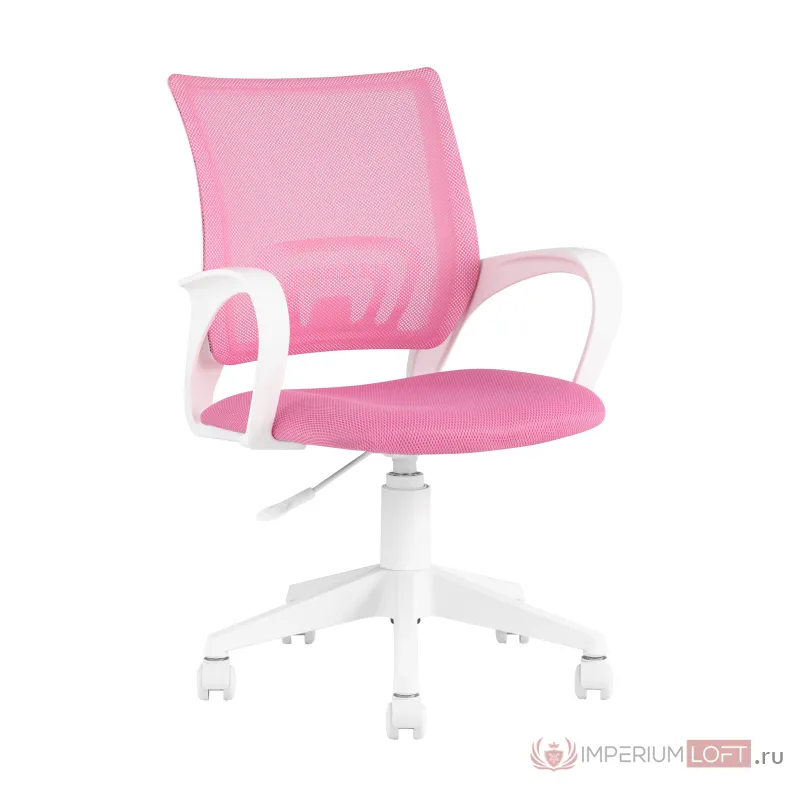 офисное TopChairs ST-BASIC-W розовый крестовина пластик белый от ImperiumLoft