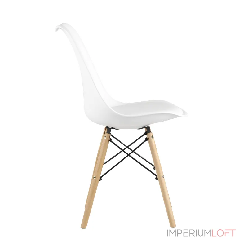 Eames Soft белый обеденный сиденье экокожа ножки из массива бука от ImperiumLoft Eames Soft белый обеденный сиденье экокожа ножки из массива бука от ImperiumLoft