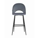 Меган велюр серый ножки металл черные от ImperiumLoft Меган велюр серый ножки металл черные от ImperiumLoft