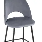 Меган велюр серый ножки металл черные от ImperiumLoft Меган велюр серый ножки металл черные от ImperiumLoft