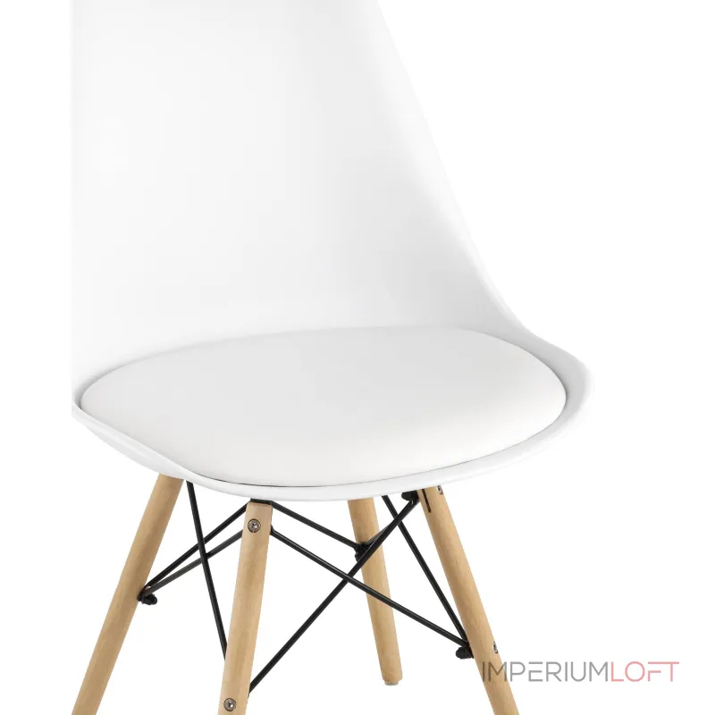 Eames Soft белый обеденный сиденье экокожа ножки из массива бука от ImperiumLoft Eames Soft белый обеденный сиденье экокожа ножки из массива бука от ImperiumLoft
