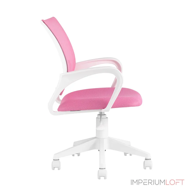 офисное TopChairs ST-BASIC-W розовый крестовина пластик белый