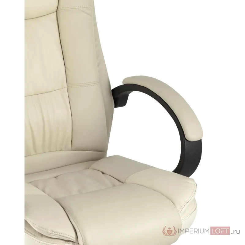 TopChairs Atlant офисное бежевое обивка экокожа, механизм качания Top Gun от ImperiumLoft
